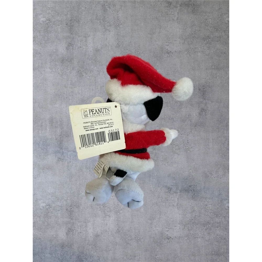 Hallmark Snoopy Plush Christmas Santa Small Red White NEW Vtg Peanuts XPL3172